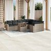 vidaXL Garden Sofa Set Light Grey