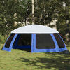 vidaXL Pool Tent with Removable Fly & Mesh Walls Azure Blue 271.7x271.7"