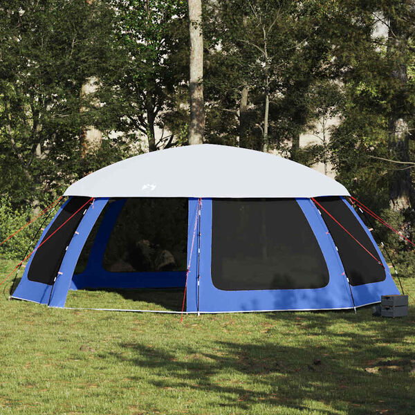 vidaXL Pool Tent with Removable Fly & Mesh Walls Azure Blue 271.7x271.7"
