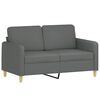 vidaXL Sofa Set Dark Gray Fabric (100% polyester), metal, textilene, plywood