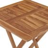 vidaXL Garden Table Natural Teak Brown Fine sanded teak wood Small
