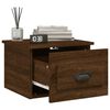 vidaXL Wall-mounted Bedside Cabinet Set of 2 Brown Oak Engineered Wood