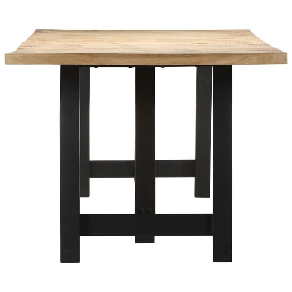 vidaXL Dining Table 94.5"x39.4"x29.9" Rough Mango Wood