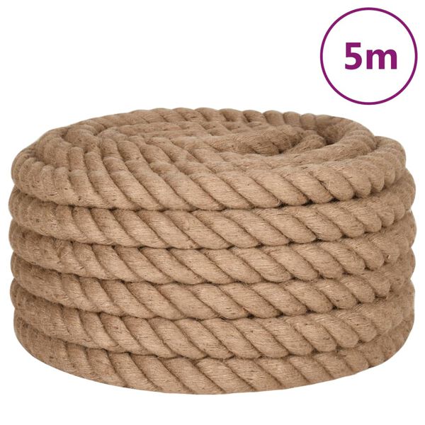 vidaXL Jute Rope 16.4 ' Long 1.57 " Thick