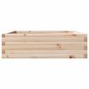 vidaXL Garden Planter Natural Wood Solid Pine Wood 31.5 x 31.5 x 9.1 in