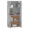 vidaXL Highboard Concrete Gray Engineered wood Large Highboard