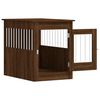 vidaXL Dog Crate Furniture Brown Oak Engineered wood, Steel Medium