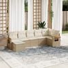 vidaXL Garden Sofa Set Beige, Cream