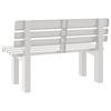 vidaXL Garden Bench White Polypropylene 2-seater Durable Garden Bench