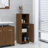 vidaXL Bathroom Cabinet Brown Oak Engineered Wood Bathroom Cabinet