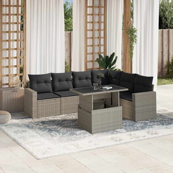 vidaXL Garden Sofa Set Light grey and anthracite