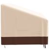 vidaXL Bench Cover Beige and Brown 600D Oxford fabric with PVC coating