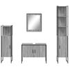 vidaXL Bathroom Cabinet Set Grey Sonoma