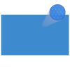 vidaXL Pool Cover Blue Thick PE film with air chambers 197 x 118.1 in