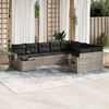 vidaXL Garden Sofa Set Light Grey