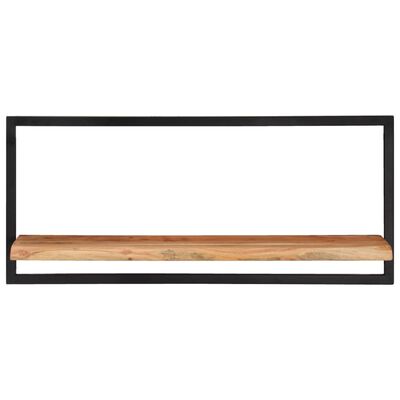 vidaXL Wall Shelves 2 pcs 31.5"x9.8"x13.8" Solid Wood Acacia and Steel
