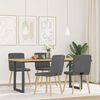 vidaXL Dining Chair Set of 4 Dark gray