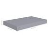 vidaXL Floating Wall Shelves 2 pcs Gray 15.7"x9.1"x1.5" MDF