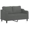 vidaXL Sofa Set Dark Gray Fabric (100% polyester), metal, textilene, plywood
