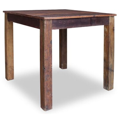 vidaXL Dining Table Solid Reclaimed Wood 32.3"x31.5"x29.9"