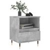 vidaXL Bedside Cabinet Set of 2 Concrete grey Engineered wood, metal