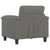 vidaXL Sofa Chair Dark Grey Microfiber Fabric Single Durable
