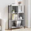 vidaXL Bookcase Grey Sonoma Engineered wood Bookcase Rectangular