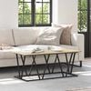 vidaXL Coffee Table Sonoma Oak 39.37 x 19.69 x 15.75 in