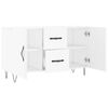 vidaXL Sideboard White Engineered wood Medium Sideboard Rectangular