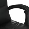 vidaXL Massage Office Chair Black Faux leather, Metal, Plywood, Foam