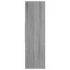 vidaXL Book Cabinet Grey Sonoma Engineered Wood Large Book Cabinet