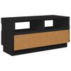 vidaXL TV Cabinet Black Engineered wood TV Cabinet Rectangular Modern