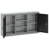 vidaXL Tool Cabinet with Shelf Black and gray 100 x 20 x 55 cm
