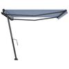 vidaXL Retractable Awning Blue and White