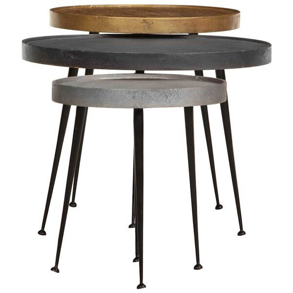 vidaXL Coffee Table&nbsp;3 pcs Multicolour Engineered Wood