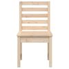 vidaXL Garden Chair Set of 2 Natural wood Solid Pine Wood Medium