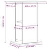 vidaXL Aquarium Stand Old wood Engineered wood Medium Aquarium Stand