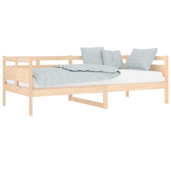 vidaXL Day Bed Natural Wood Solid pine wood, Plywood 35.4x78.7 in
