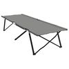 vidaXL Folding Camping Bed Folding Grey 81.10 x 29.92 x 29.13 in