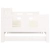 vidaXL Pull-out Day Bed White Solid pine wood 35.4 x 78.7 in mattresses