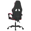 vidaXL Gaming Chair Black and Red Faux Leather