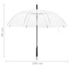 vidaXL Umbrella Transparent POE, powder-coated metal 39.4 inches diameter