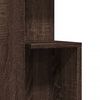 vidaXL Side Table Brown Oak Engineered Wood Small Square Modern