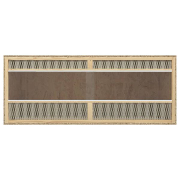 vidaXL Terrarium Engineered wood, Glass, Steel Medium Durable Terrarium