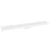vidaXL Wall Shelf Set of 2 High gloss white MDF 31.5x3.5x1.2 in