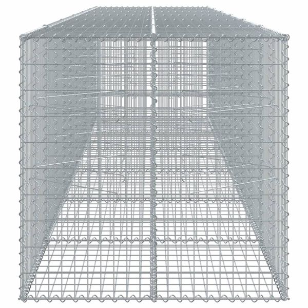 vidaXL Gabion Basket Silver Galvanized iron Large Durable