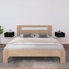 vidaXL Wall-mounted Bedside Cabinet Set of 2 Black Solid pinewood Small