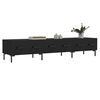 vidaXL TV Cabinet Black Engineered wood, Iron Medium TV Cabinet
