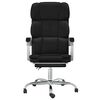 vidaXL Reclining Office Chair Black Faux leather, metal, plywood, foam