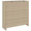 vidaXL Storage Cabinet with Door Beige 39.37 x 14.17 x 40.16 in Rattan